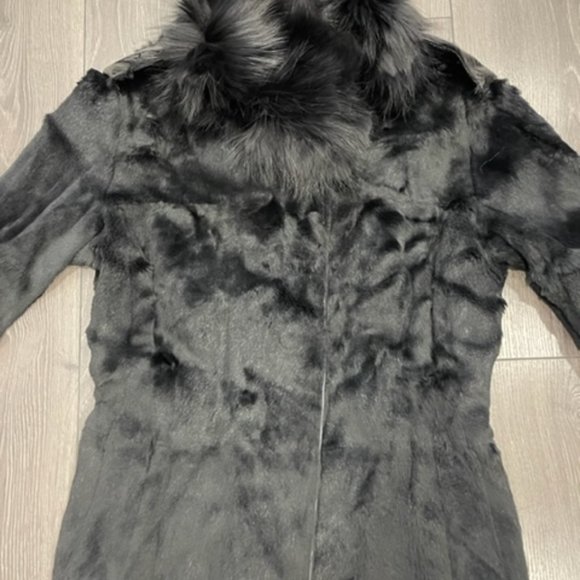 Solleciti Black fur short jacket - Picture 2 of 12